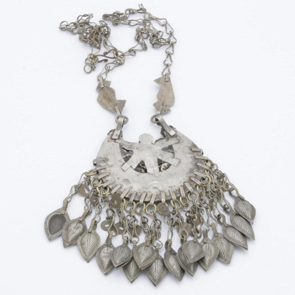 Vintage Afghan Statement Pendant Necklace