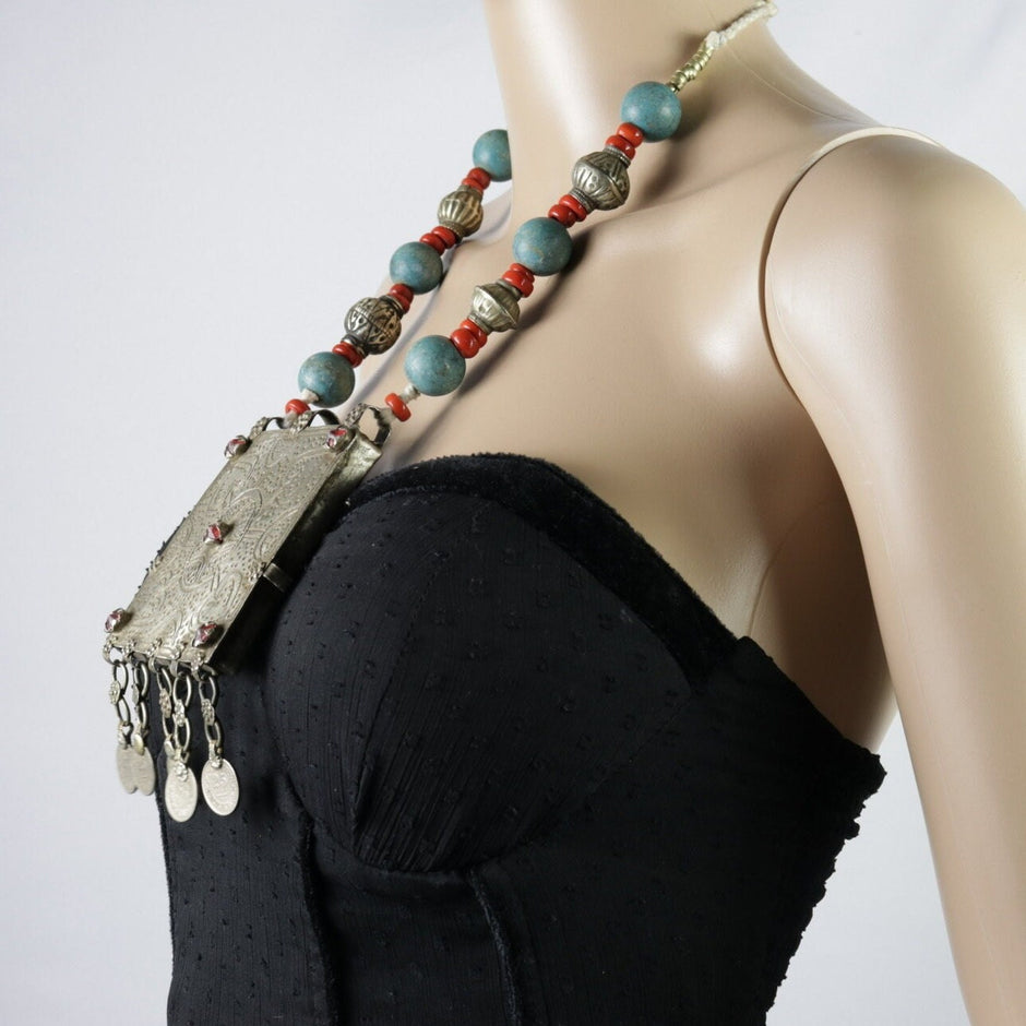 Vintage Afghan Statement Necklace