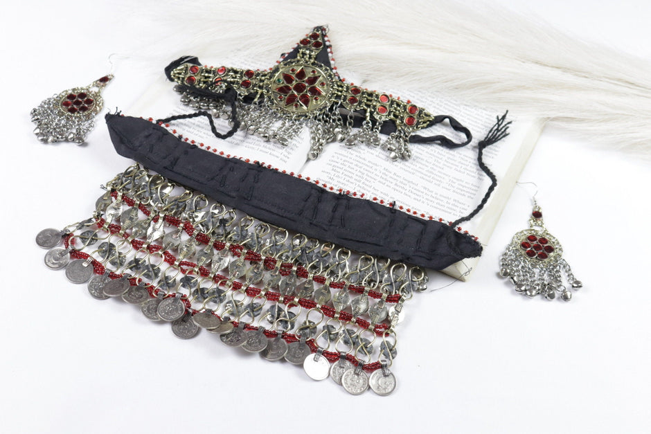 Afghan Jewelry - Jewelry set of 3