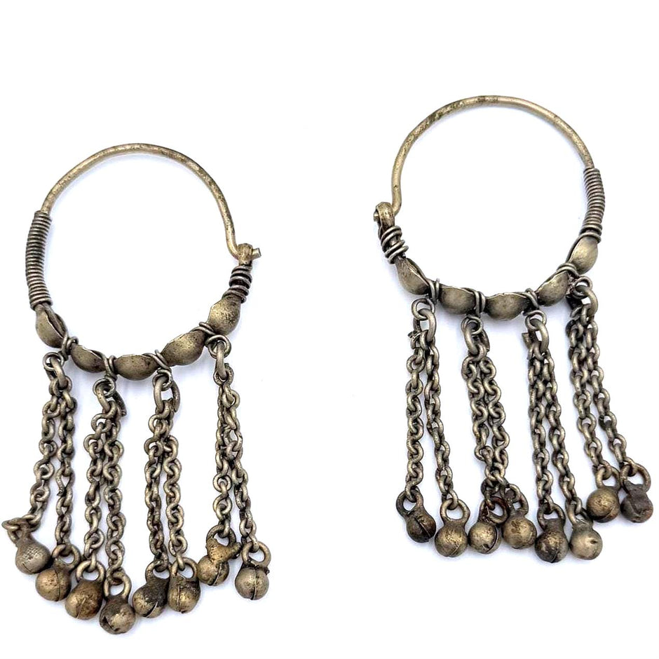Afghan Vintage Hoops Earrings