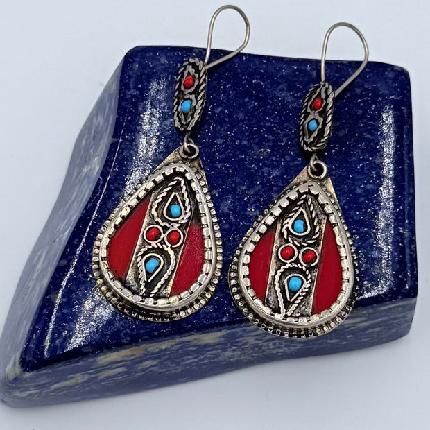 Vintage Afghani Tribal Teardrop Earrings (Copy)