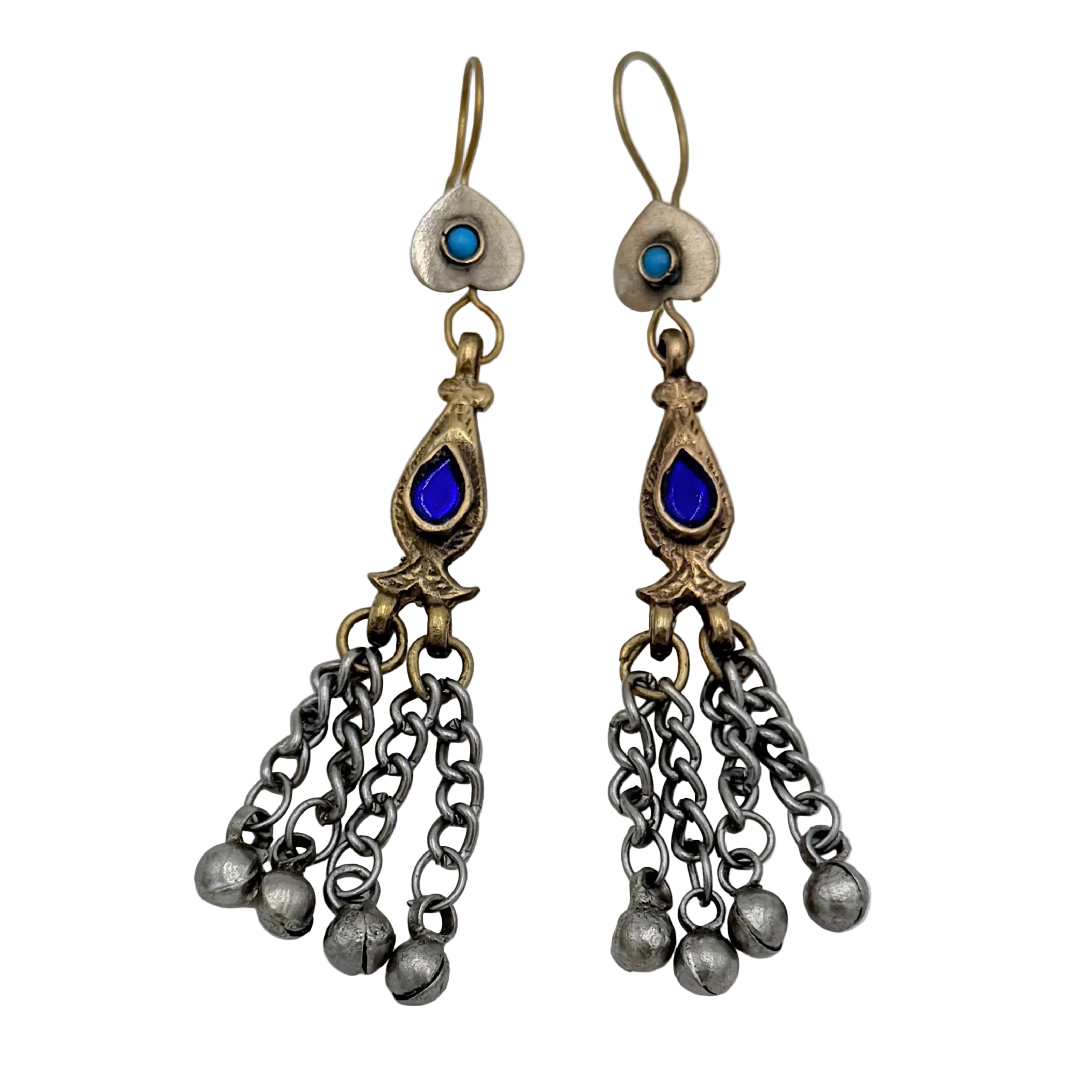 Vintage Afghani Tribal Statement Earrings