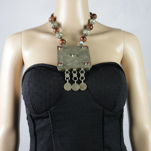 Vintage Afghan Bohemian Statement Necklace