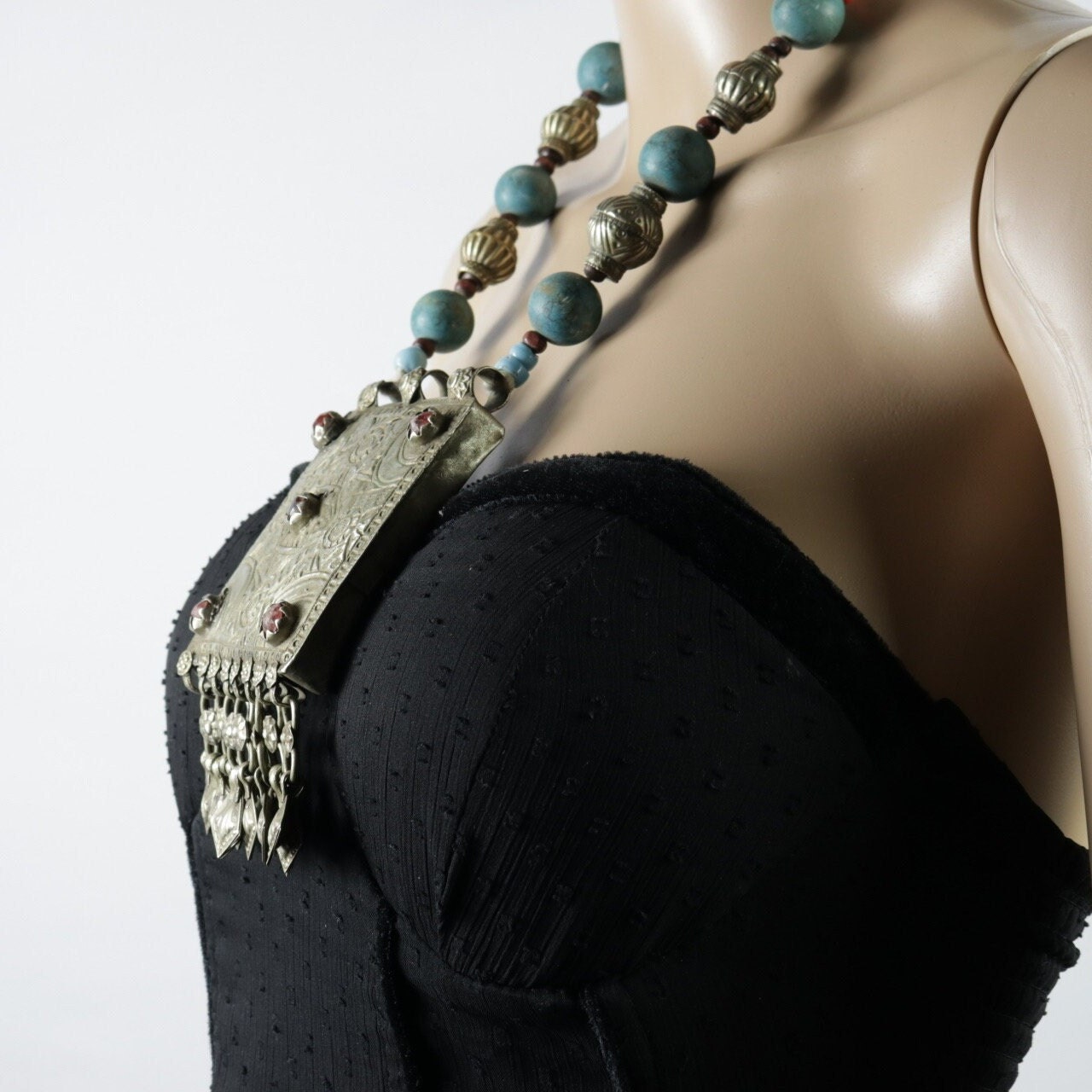 Vintage Style Afghan Choker Necklace