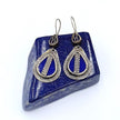 Vintage Afghani Tribal Teardrop Earrings