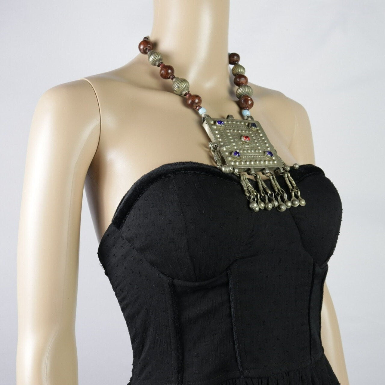 Vintage Afghan  Bohemian Statement Necklace