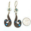 Turquoise Afghan Bird Earrings