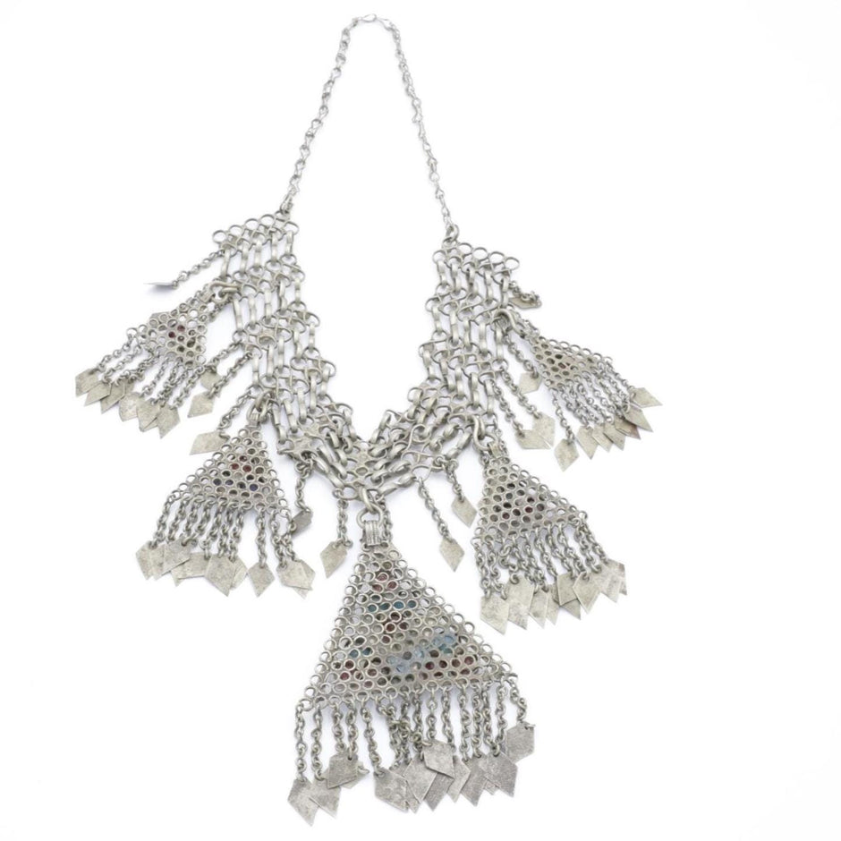 Vintage Afghan Statement Necklace