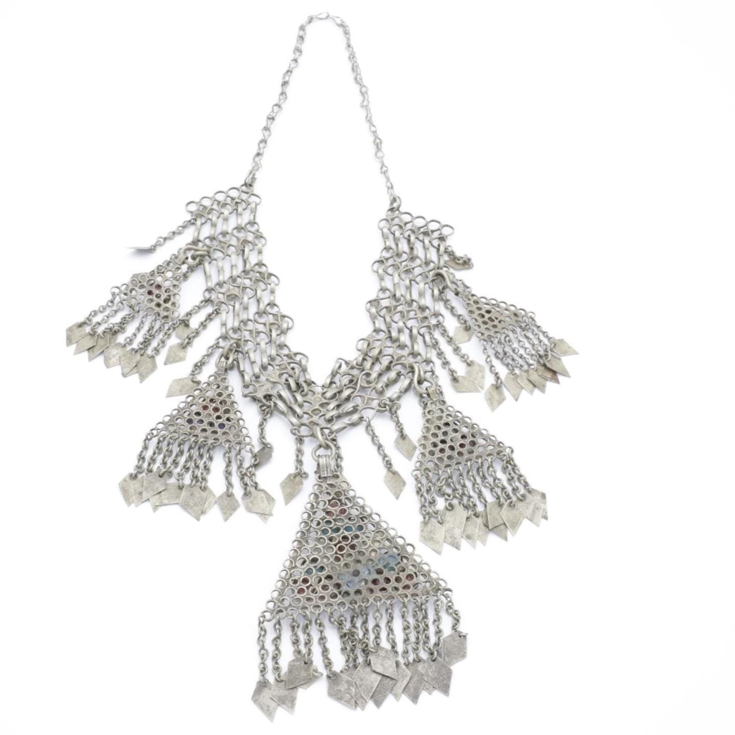 Vintage Afghan Statement Necklace