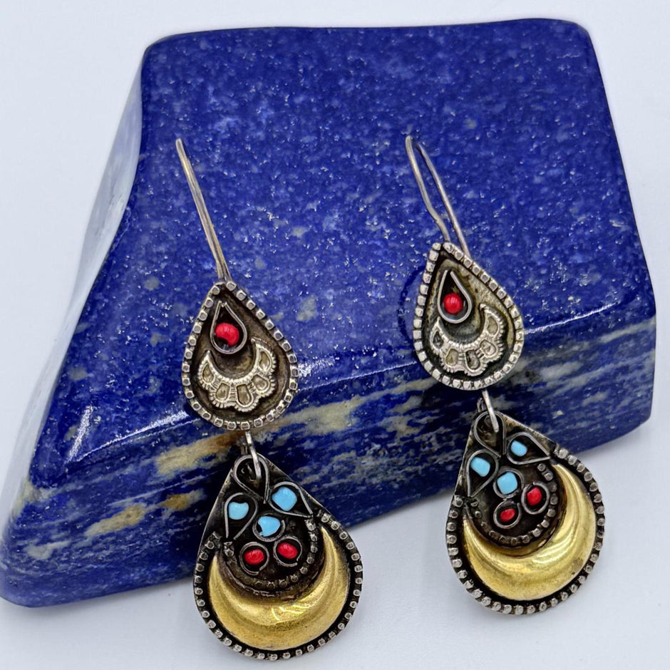 Vintage Style Kuchi earrings Set