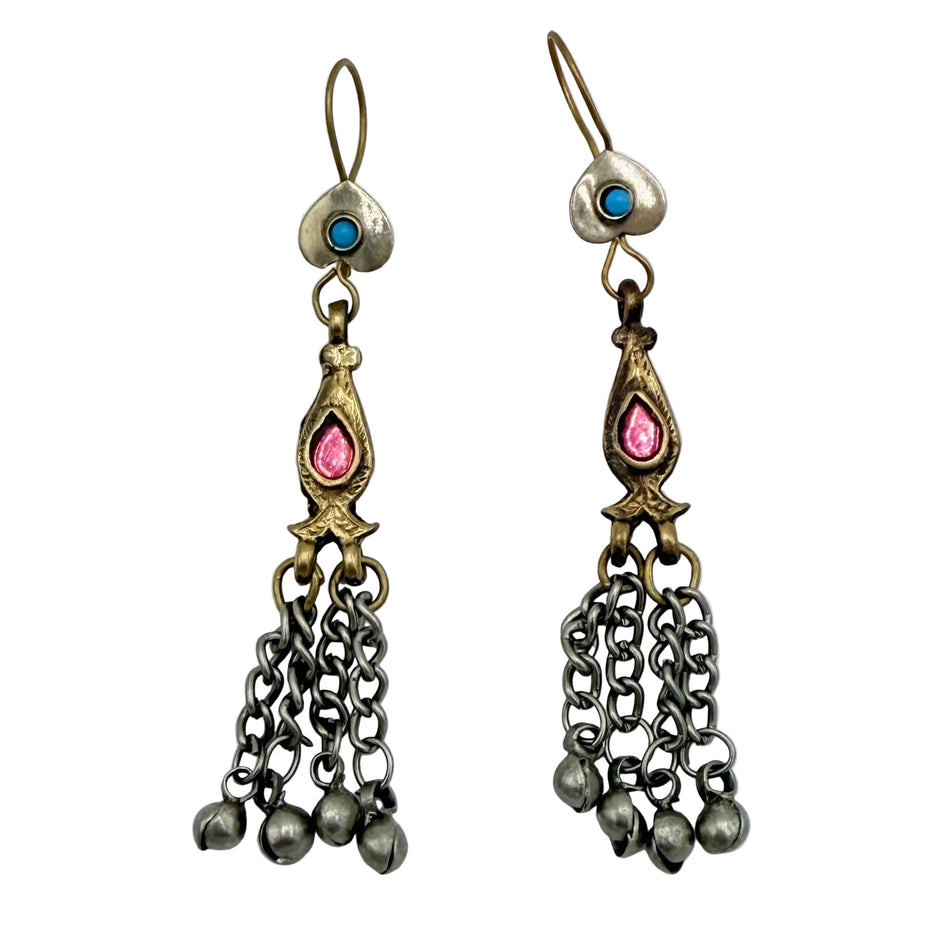 Vintage Afghani Tribal Statement Earrings