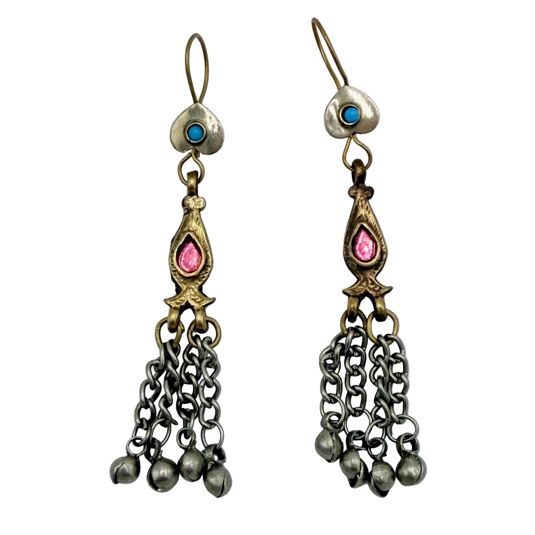 Vintage Afghani Tribal Statement Earrings
