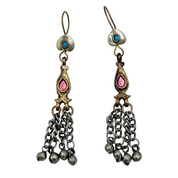 Vintage Afghani Tribal Statement Earrings