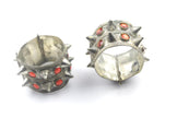 Vintage Afghan Tribal Spiked Cuff Bracelets