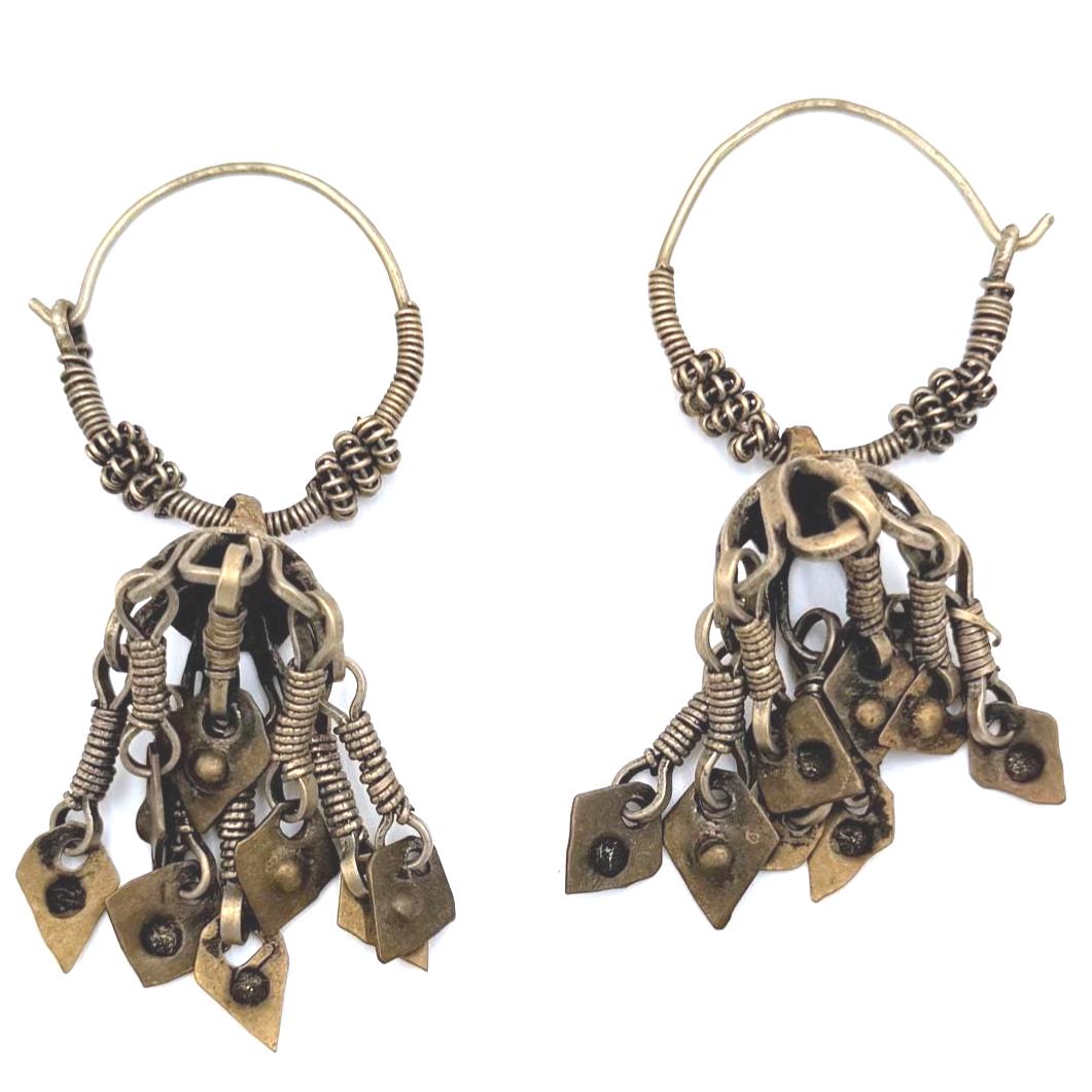 Afghan Vintage Hoops Earrings