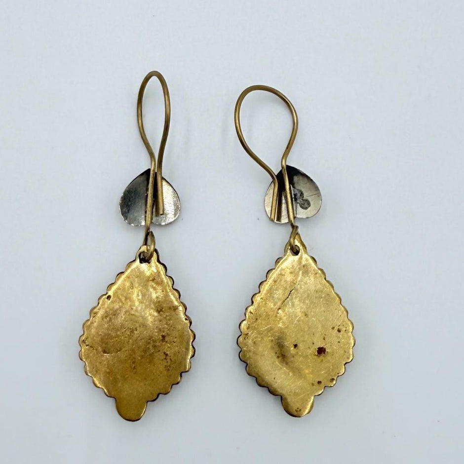 Vintage Afghan Teardrop Earrings