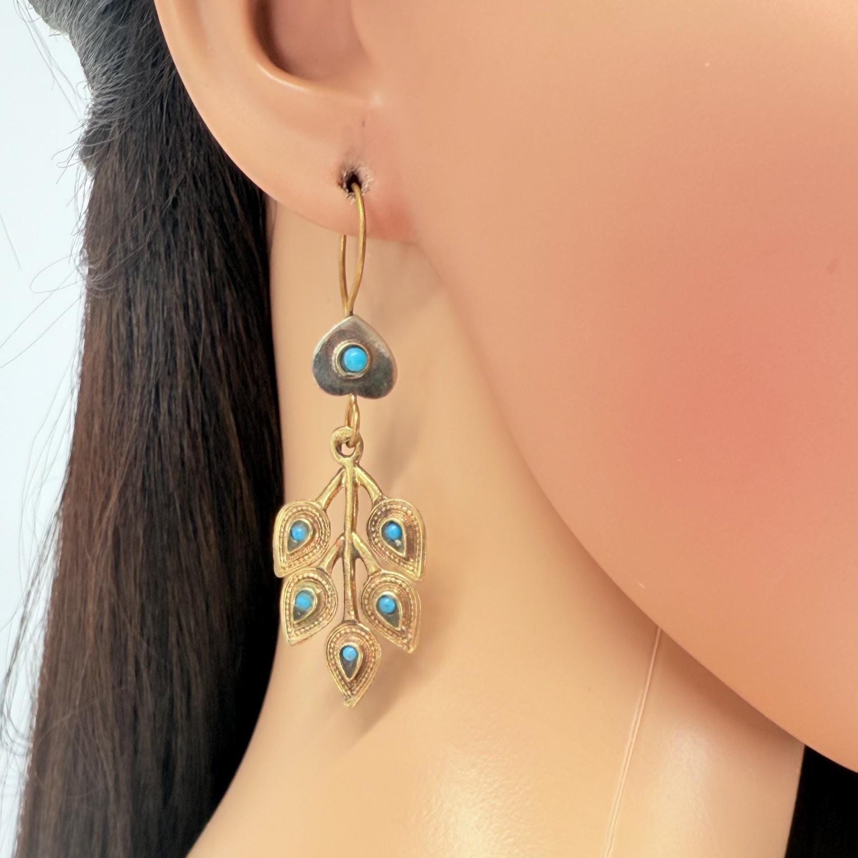 Vintage Afghani Tribal Statement Earrings