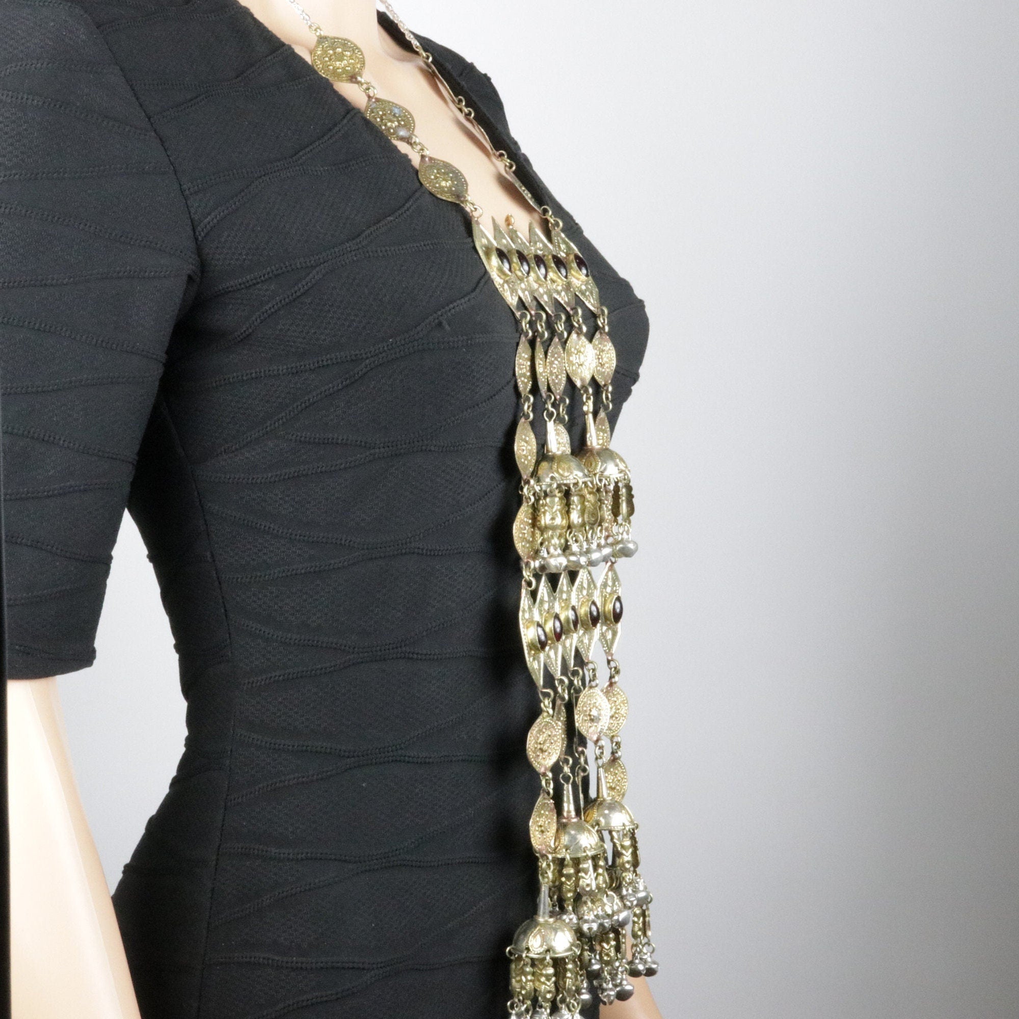 Vintage Afghan Large Statement Necklace