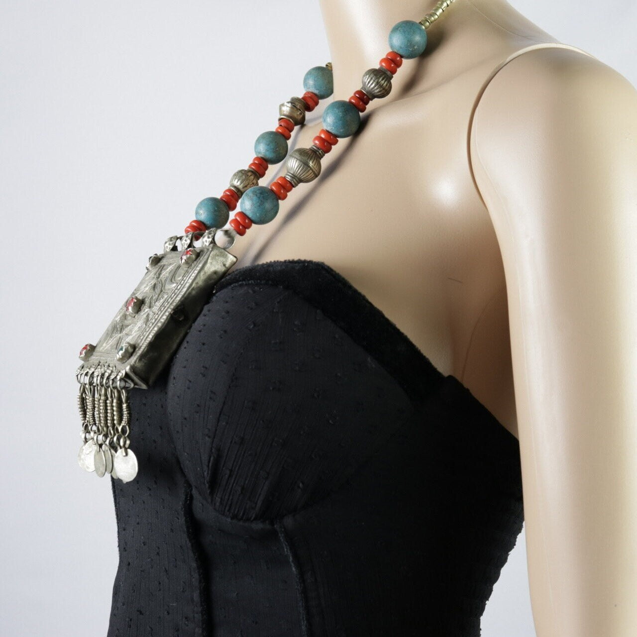 Vintage Afghan Ethnic Necklace Large