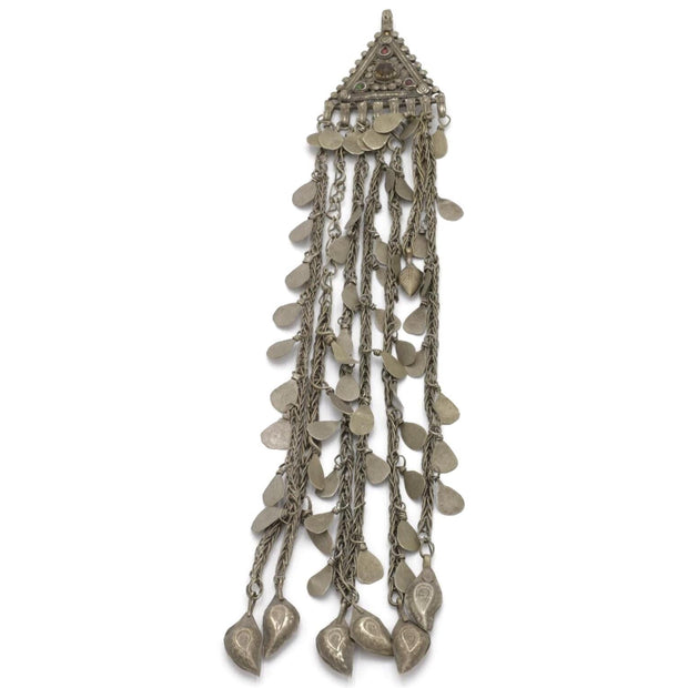 Vintage Kuchi Tribal Hair Pendants - Handmade Afghan Jewelry for Belly Dance & Statement Pieces