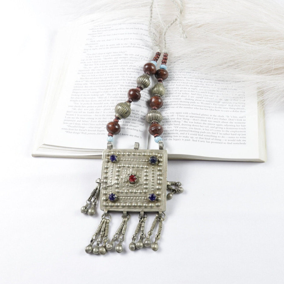Vintage Afghan  Bohemian Statement Necklace