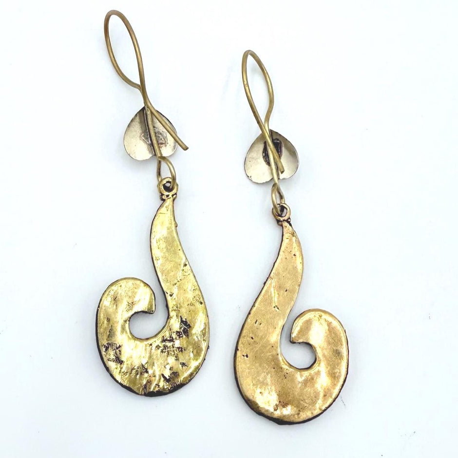 Turquoise Afghan Bird Earrings