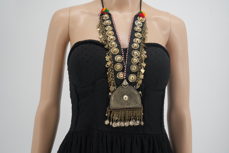 Large Kuchi Vintage Necklace