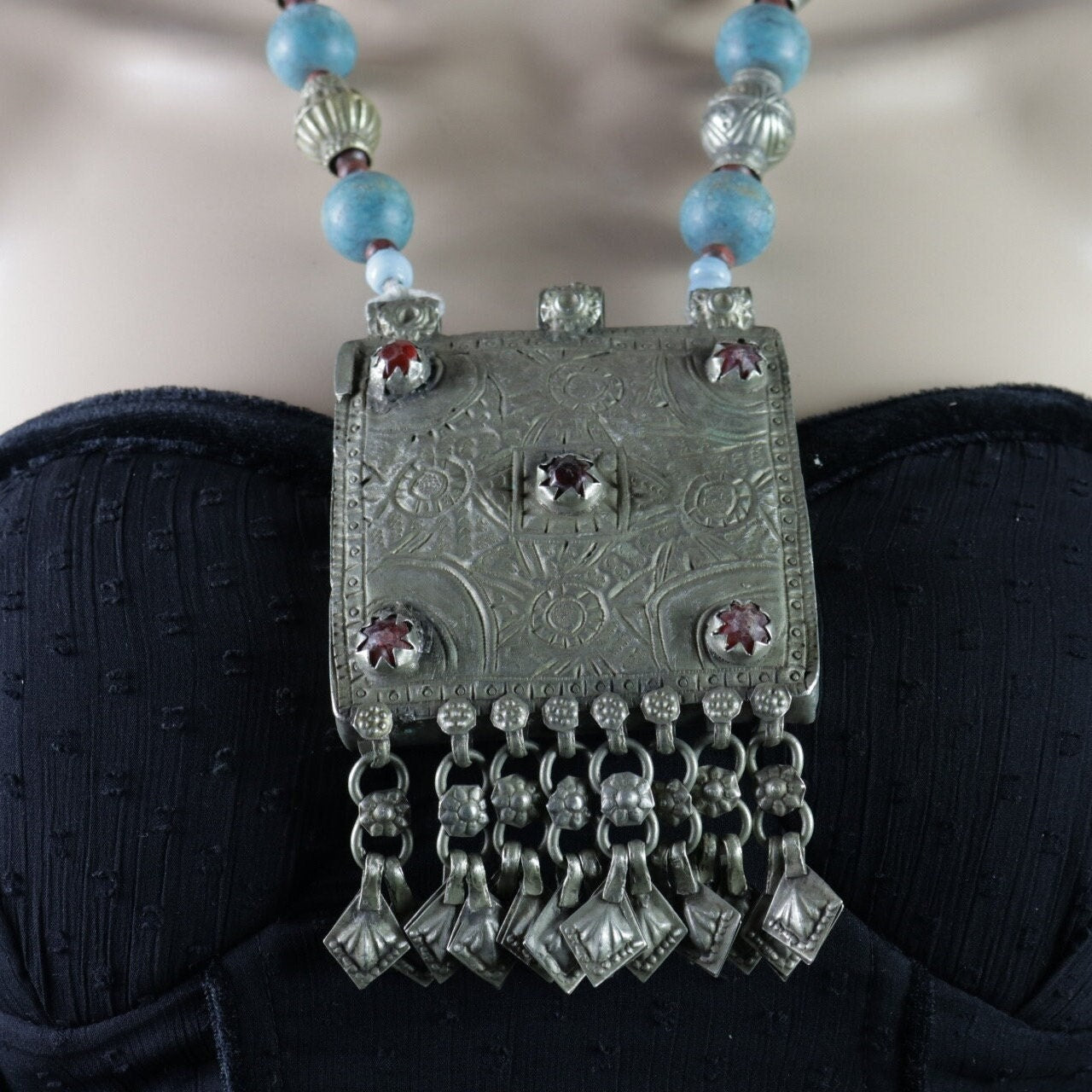 Vintage Style Afghan Choker Necklace