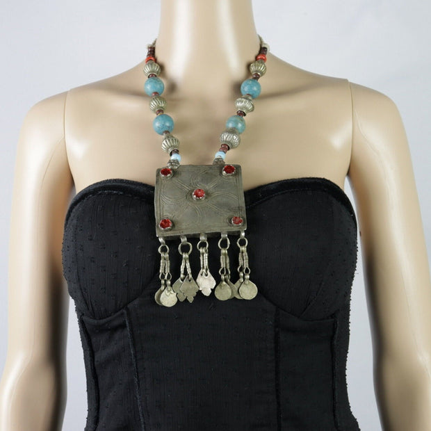 Vintage Afghan Statement Necklace