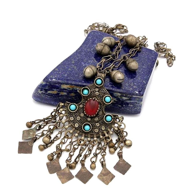 Vintage Statement Pendant Necklace