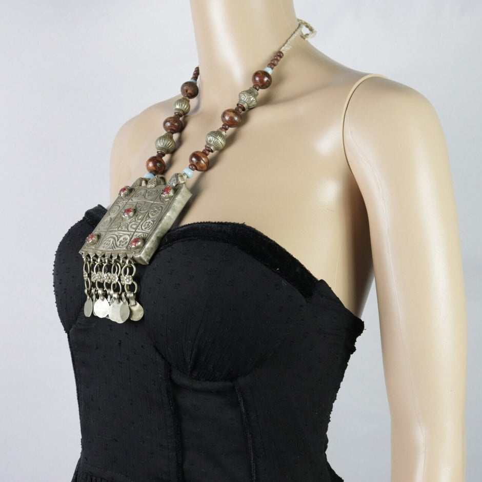 Vintage Style Afghan Statement Necklace