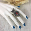 Vintage Afghan Kuchi Adjustable Ring with blue Lapis Stone