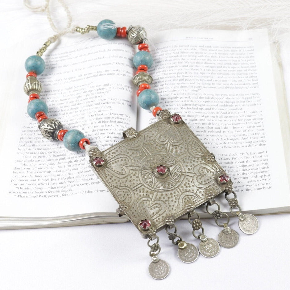 Vintage Afghan Statement Necklace