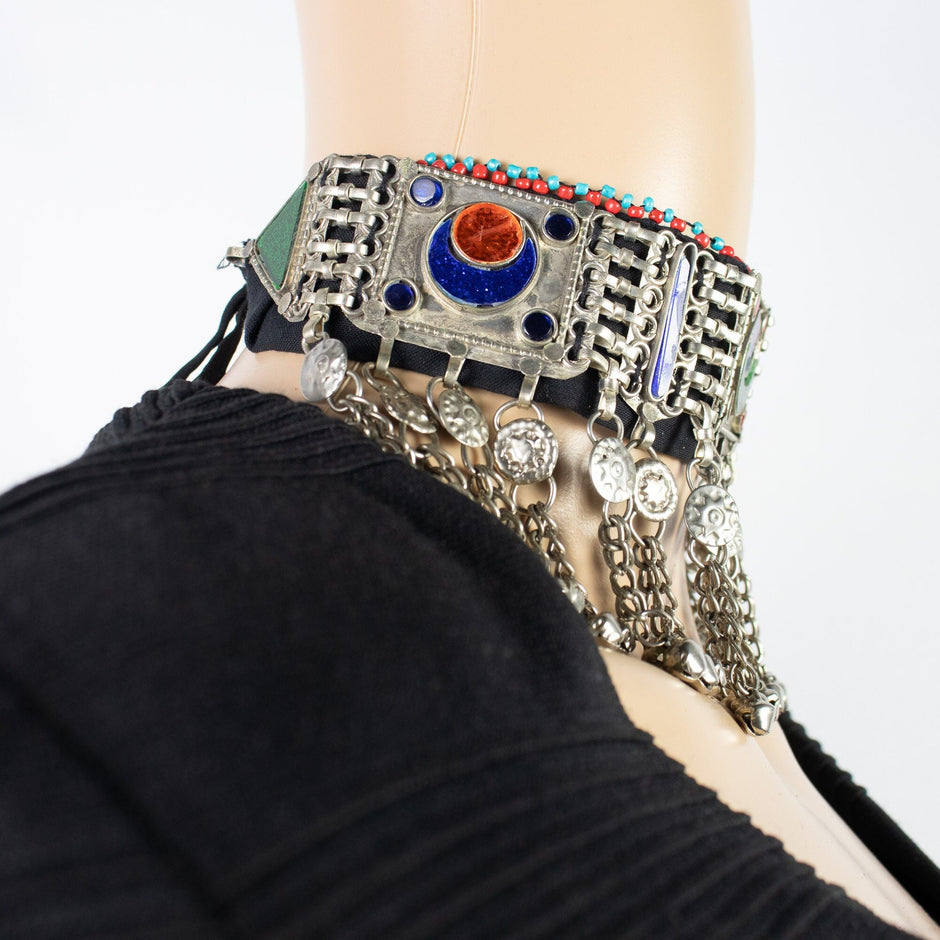 Vintage Style Afghan Choker Necklace