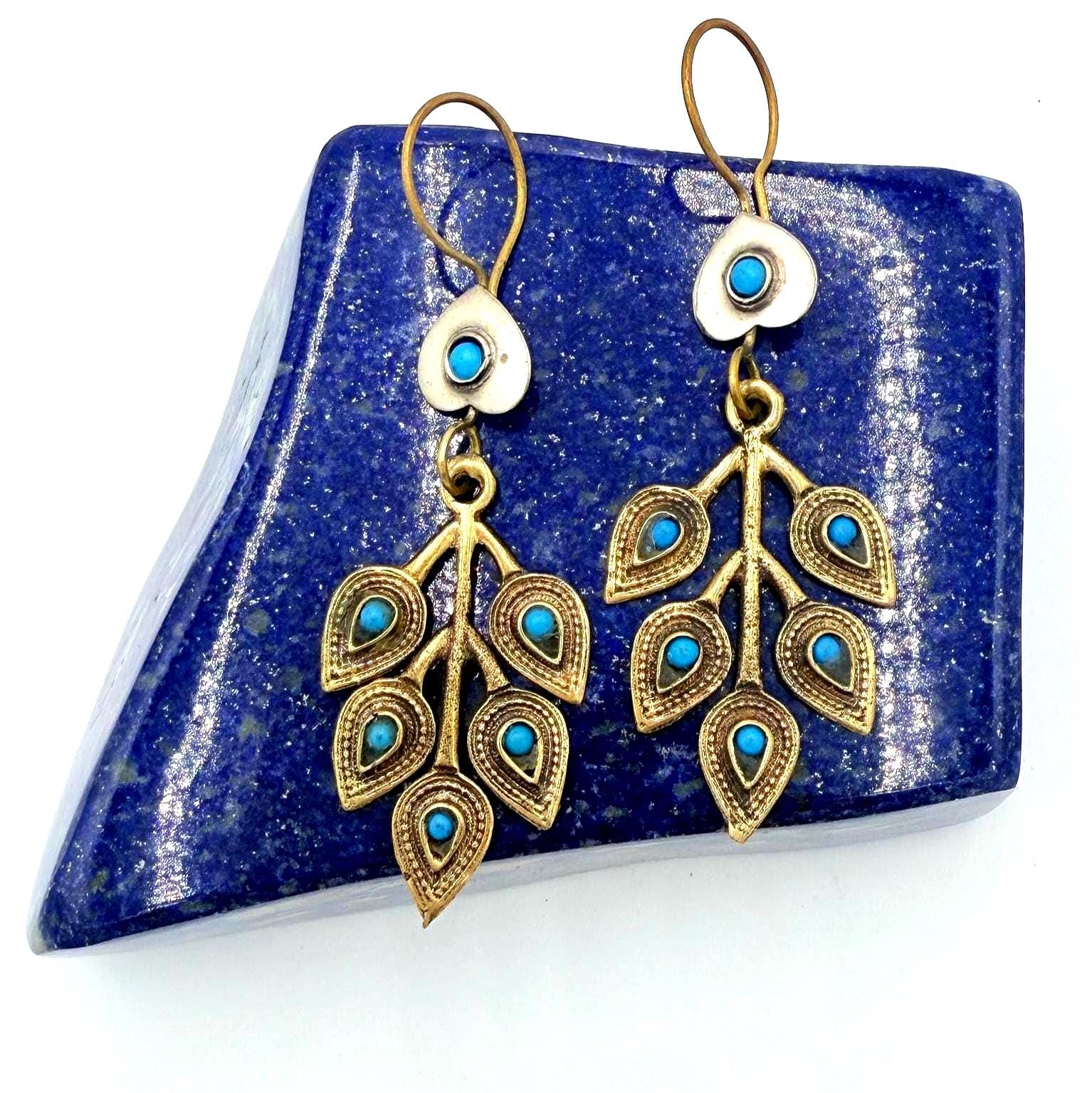 Vintage Afghani Tribal Statement Earrings