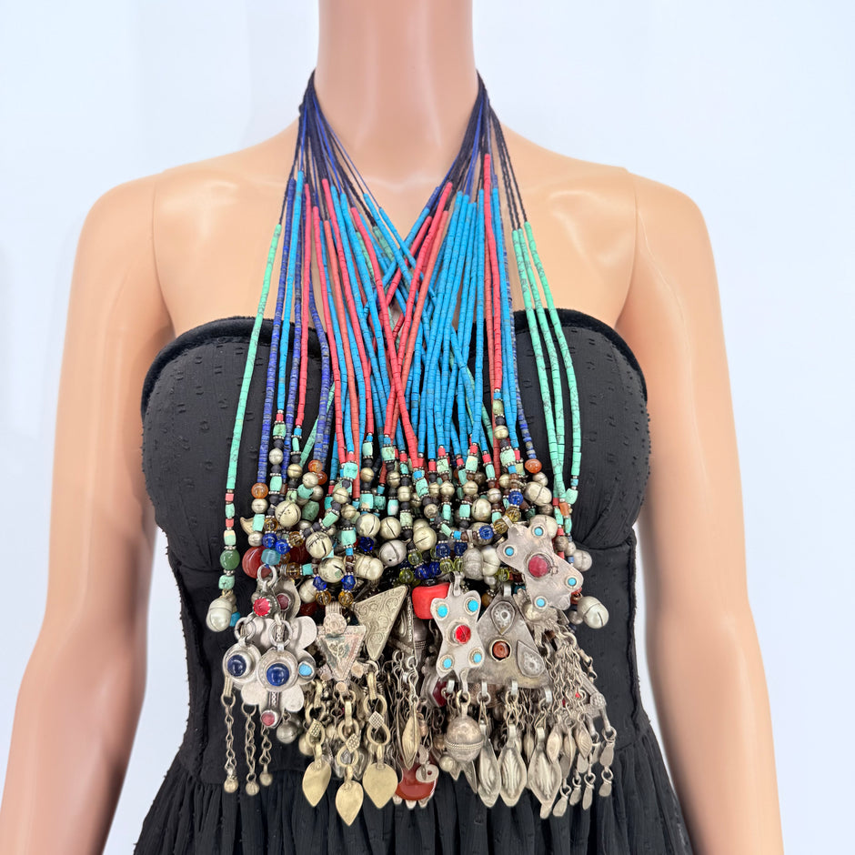 Vintage Afghani Kuchi Pendant Necklace