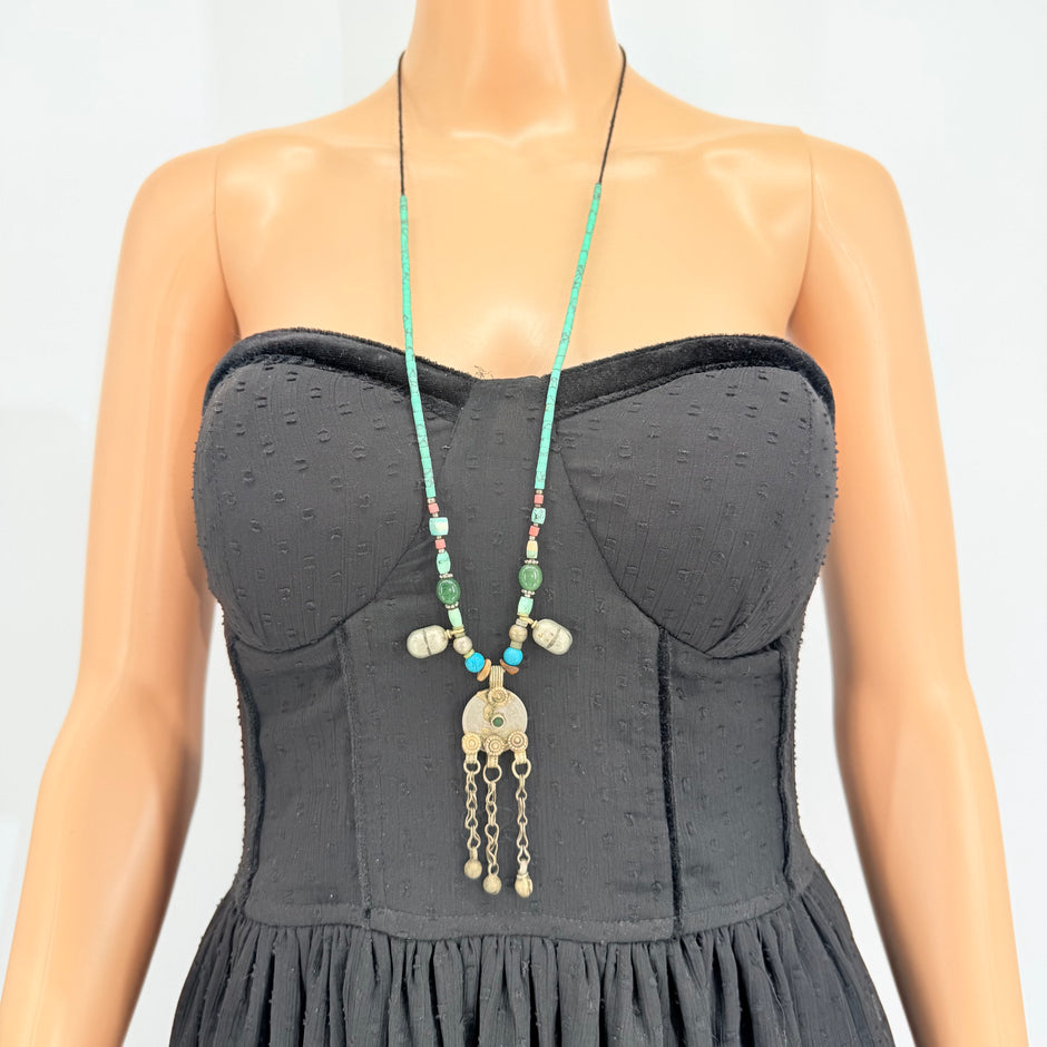 Vintage Afghani Kuchi Pendant Necklace