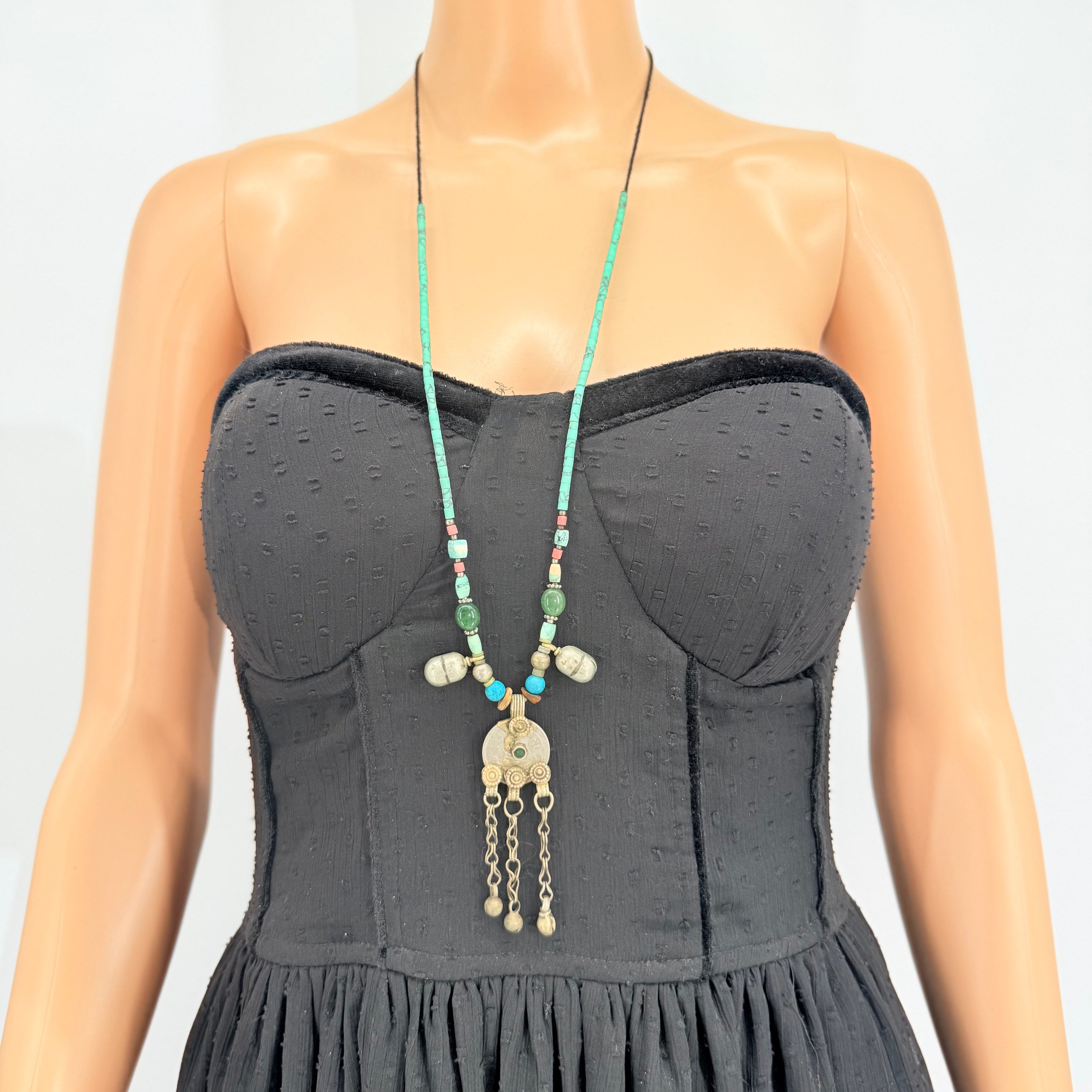 Vintage Afghani Kuchi Pendant Necklace