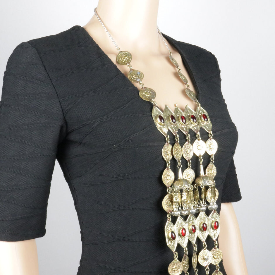 Vintage Afghan Large Statement Necklace