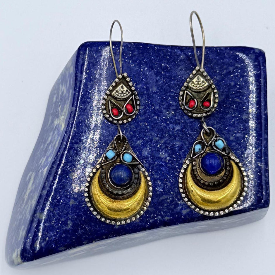 Vintage Style Kuchi earrings Set