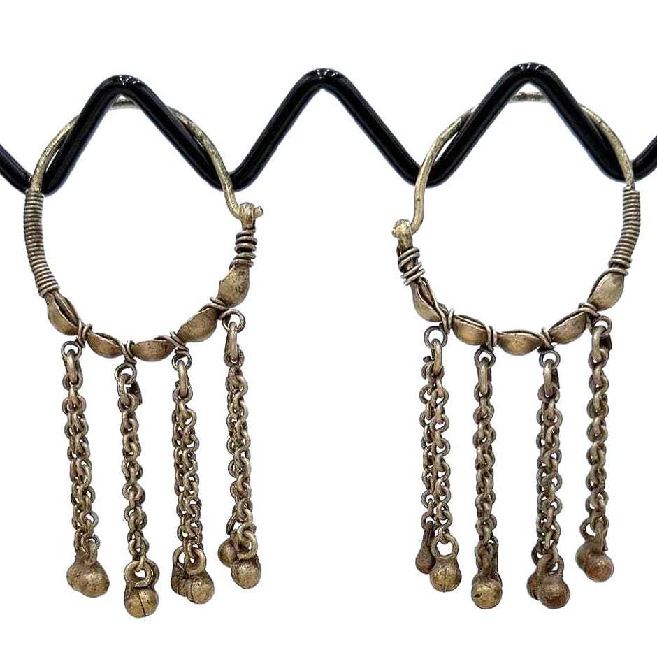 Afghan Vintage Hoops Earrings