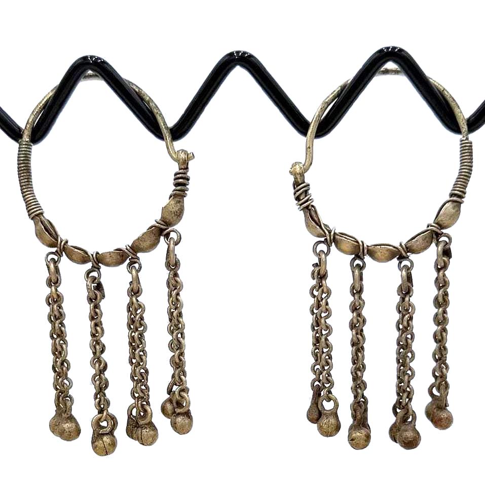 Afghan Vintage Hoops Earrings