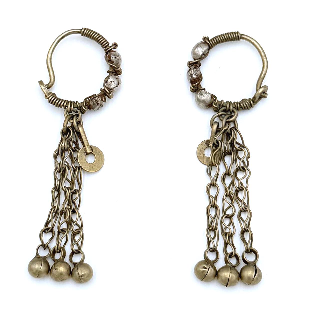 Vintage Hoops - Handmade Hoops - Kuchi Hoops - Afghan Kuchi Hoops - Tribal Jewelry - Hipster Earring