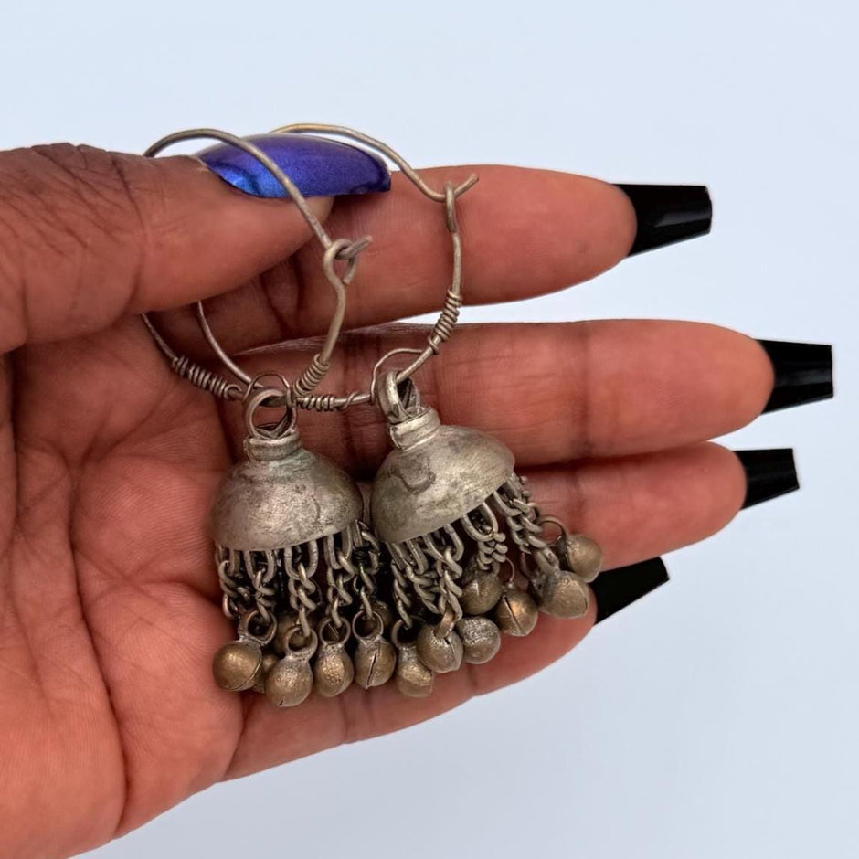 Afghan Vintage Hoops Earrings
