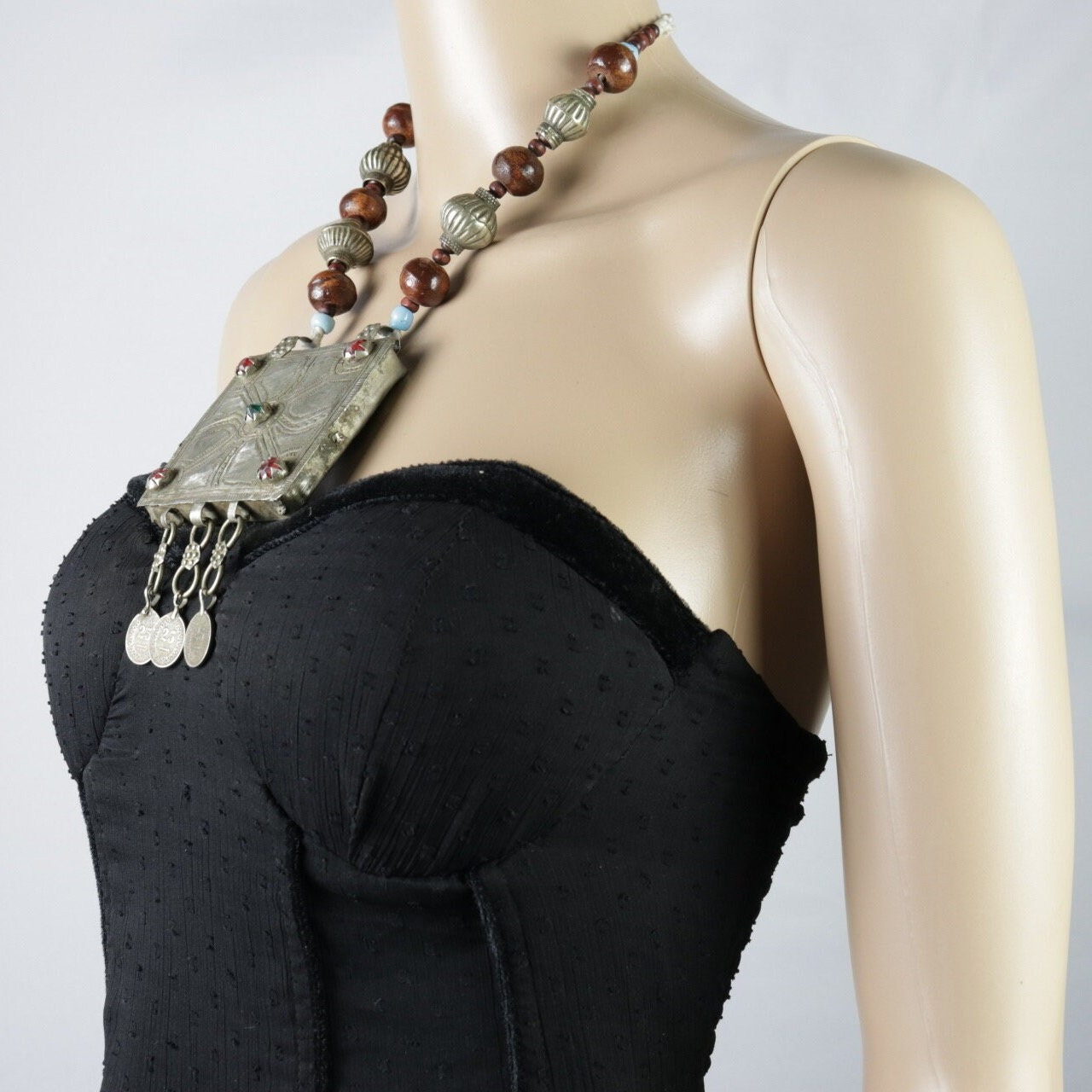 Vintage Afghan Bohemian Statement Necklace