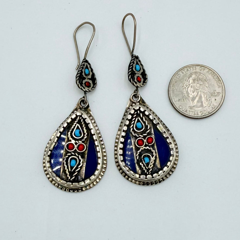 Vintage Afghani Tribal Teardrop Earrings (Copy)
