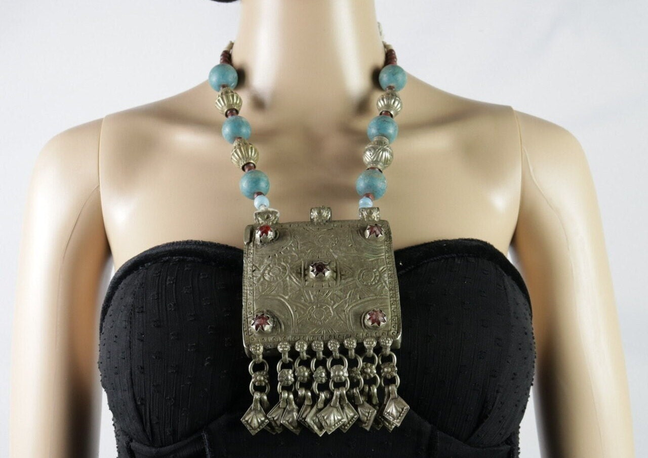Vintage Style Afghan Choker Necklace