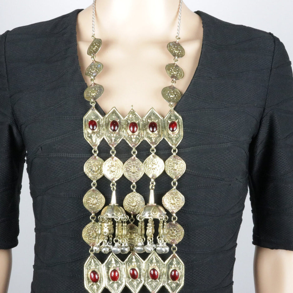 Vintage Afghan Large Statement Necklace
