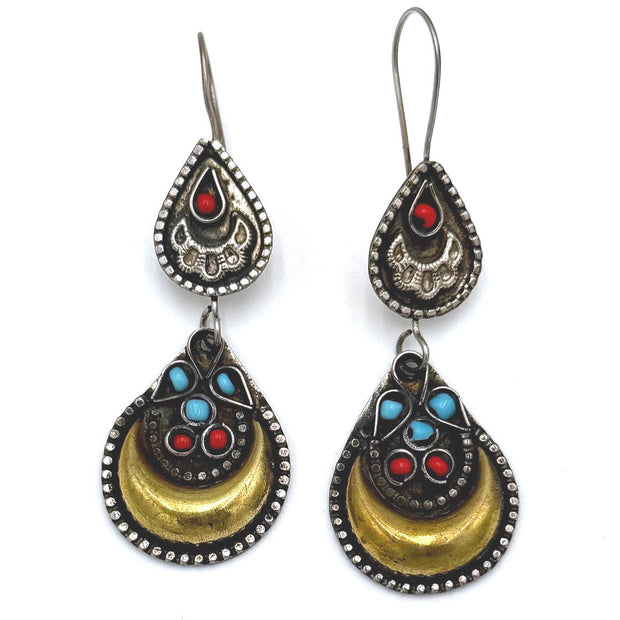 Vintage Style Kuchi earrings Set