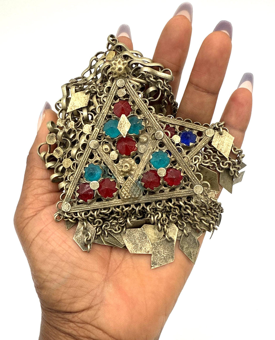 Vintage Afghan Statement Necklace